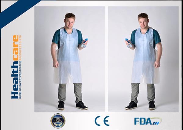 FDA CE Disposable Patient Bibs And Underpads Medical Colored LDPE HDPE Apron