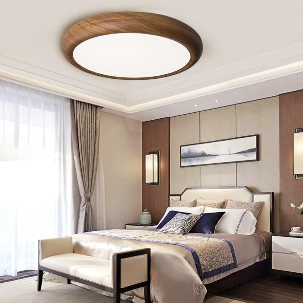 Modern creative antique walnut wood grain Iron ceiling light(WH-WA-30)