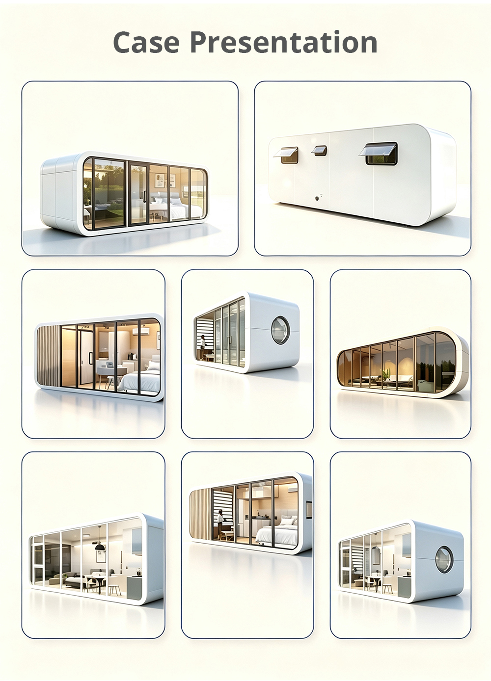 20ft Prefabricated Houses Modular Container Homes Prefab Tiny House Movable Prefab Cabin Good Price Mobile Apple Cabin Homestay