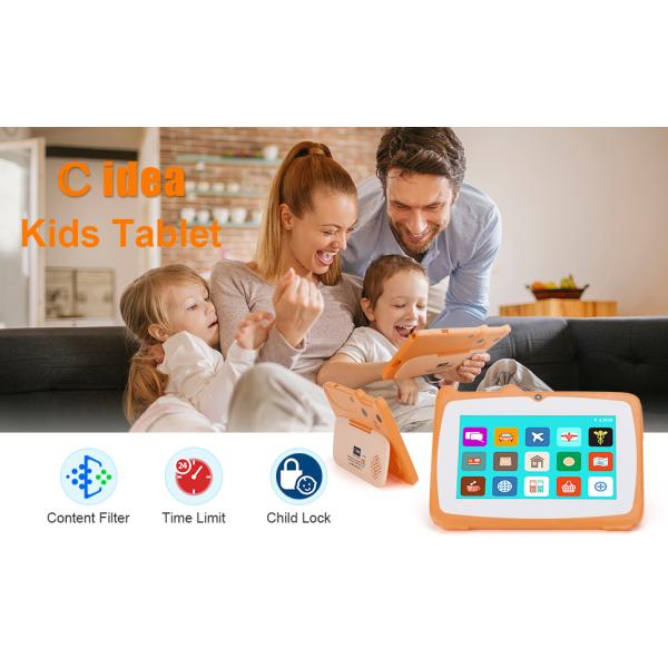 C идея 7 дюймовый планшет Kidspad с 4 ГБ оперативной памяти + 64 ГБ ROM HD IPS Безопасность защиты глаз для ребенка CM80 Оранжевый