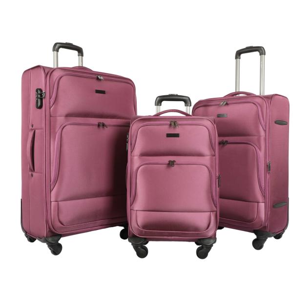 Fashionable Oxford Soft Travel Luggage Business Luggage On Wheels Big Capacity