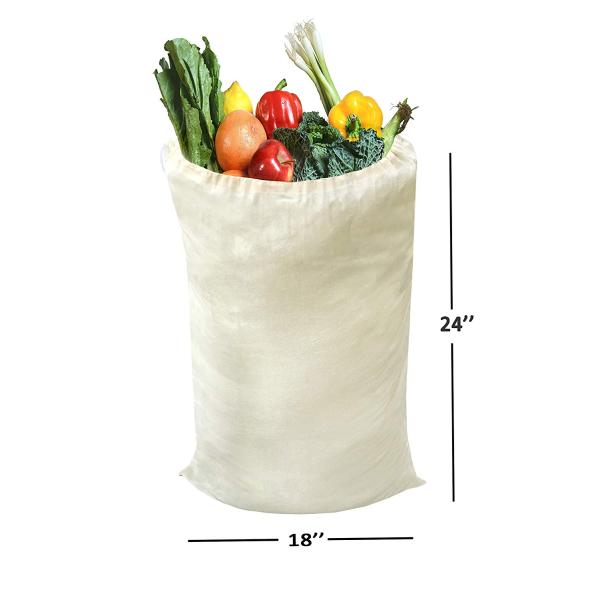 Eco Friendly Recycled Shopping Bag ,  Produce Cotton Vegetable Bags Daily Usage