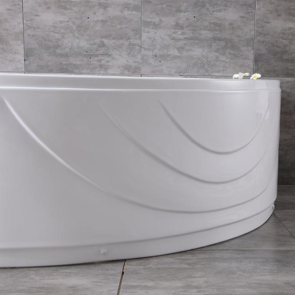 Leg Tubs Structure Acrylic Corner Bathtub with Removable Panel and Skirt Disassembled