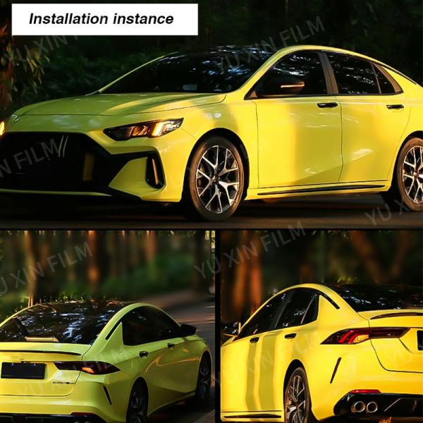 Agutec Material Yellow Coloured PPF Film 1.52x15m Self Healing Paint Protection Film