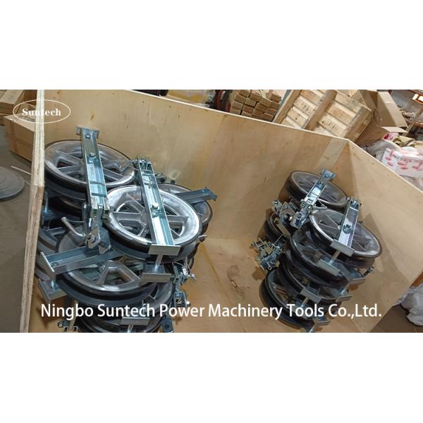 Transmission Line MC Nylon Wheels Conductor Stringing Blocks With Aluminum Rollers