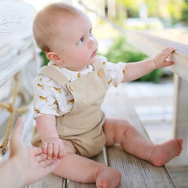 Custom Cotton Line Baby Clothes Baby Girls Romper Onesie Sleeveless Soft Clothes Baby Bodysuit