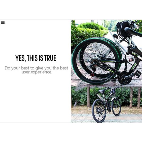 26 Inch High Speed Electric Bike , Folding E Bike 350W Lithium Battery