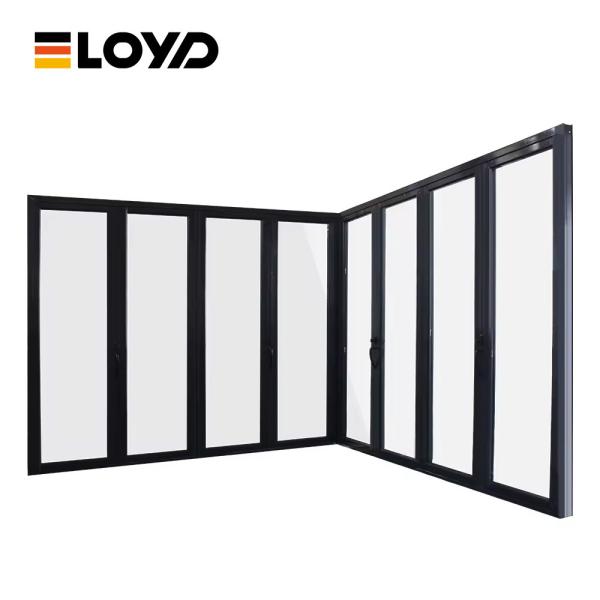 Bifold Sliding Folding Glass Doors Thermally Broken Double Pane