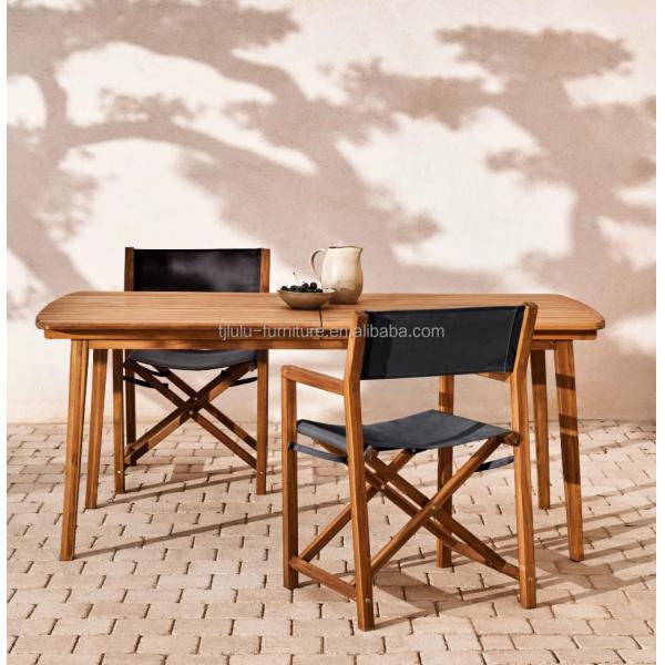 Emballage du courrier Chaise extérieure moderne nordique avec bois massif et design pliable