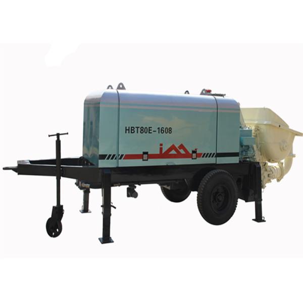 80m3/h Electric Trailer Concrete Pump For Light Weight Foamed Cement / Mortar