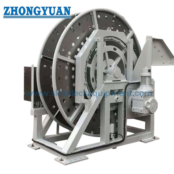 50 kN Electric Cable & Hose Reel Winch for Offshore Engineering Vessels