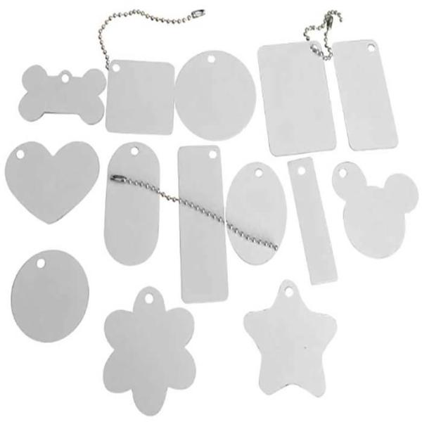 Double Sided Sublimation Aluminum Blanks Sheet For Pet Keys And Bag Pendant