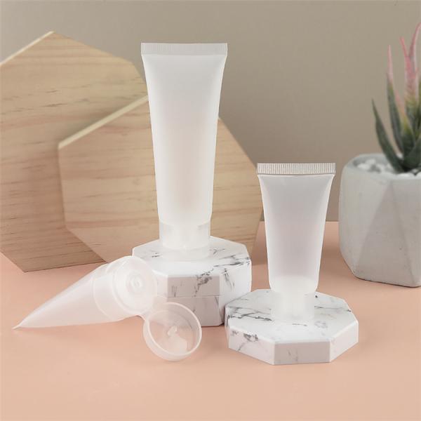 Transparent Plastic PE Tube for Custom Eco Friendly Hand Cream Cosmetic Packaging