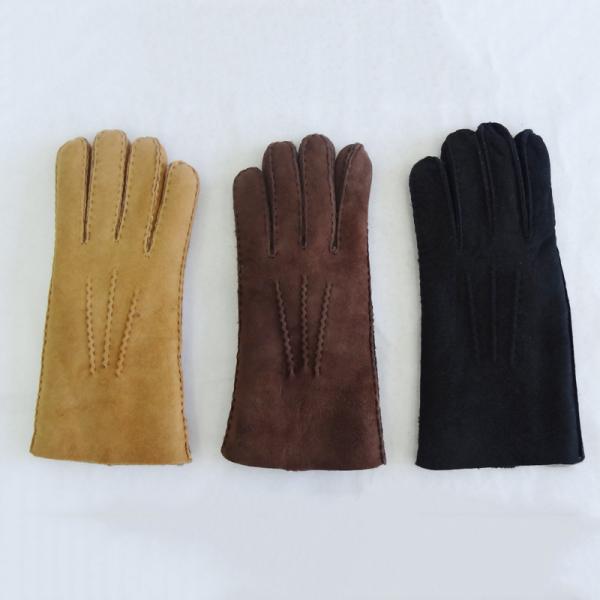 Sheepskin Merino Lamb Fur Lined Leather Shearling Gloves