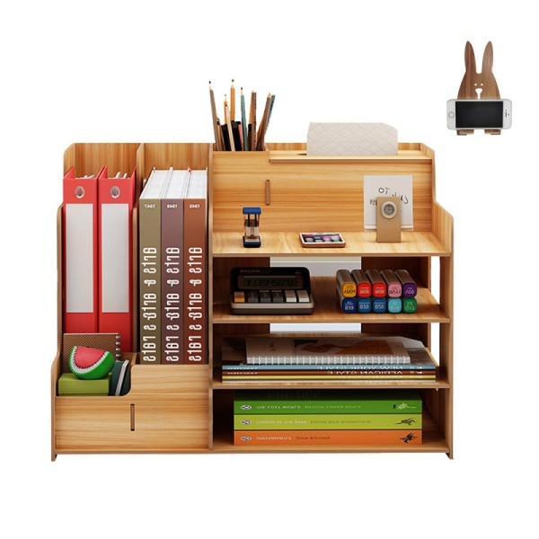 Wholesale Wood Office and Home Desk Organizer Stationery Storage Set