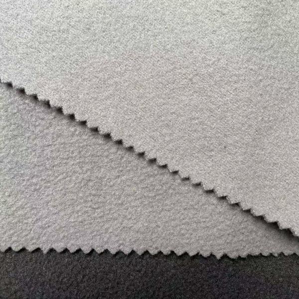 recycle PET Polar fleece double brush single fleece polyester fabric for winter hat