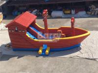Do barco combinado do navio de pirata do Pvc corrediça inflável da casa do salto para o partido