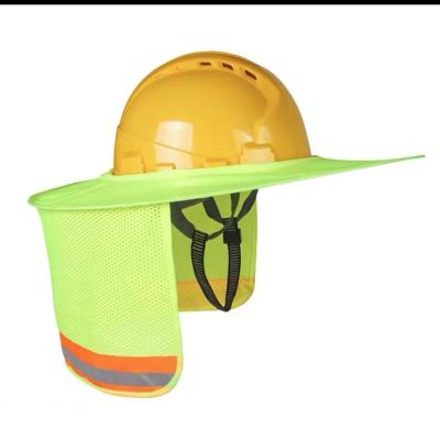 100% Poliéster Acessórios de chapéu duro Sombra de sol Laranja Borda cheia