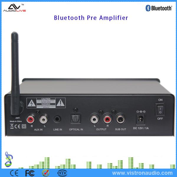 2 Channel Pre Amp Receiver Amplifier Bluetooth AptX For HiFi Stereo Active Speakers