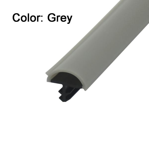 Gray Color Co-Extrudsion Wooden Door Rubber Sealing Strips D Shape Door Seals