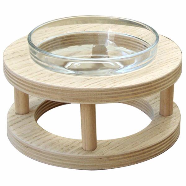 Деревянный шар стойки 3 шара собачьей еды повысил дома медленный фидер