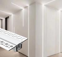 O perfil conduzido de alumínio Recessed da gipsita do emplastro do Drywall para a luz do diodo emissor de luz do teto descasca o canal de alumínio