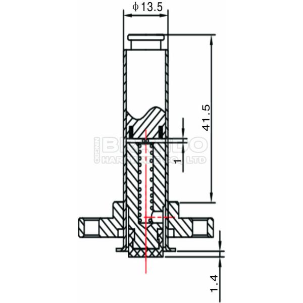 BFEC Pulse Jet Solenoid Valve Armature Plunge Tube With Iron Core