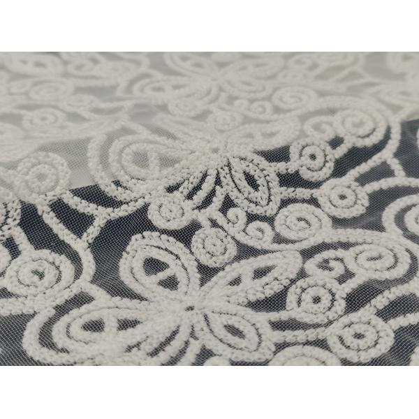 Chemical Allover Lace Fabric OEKO TEX 100 Approved Breathable OEM Available