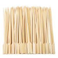 Resistência ao calor Ferramentas de churrasco Flat Bamboo Paddle Skewer para Grilling Perfeito