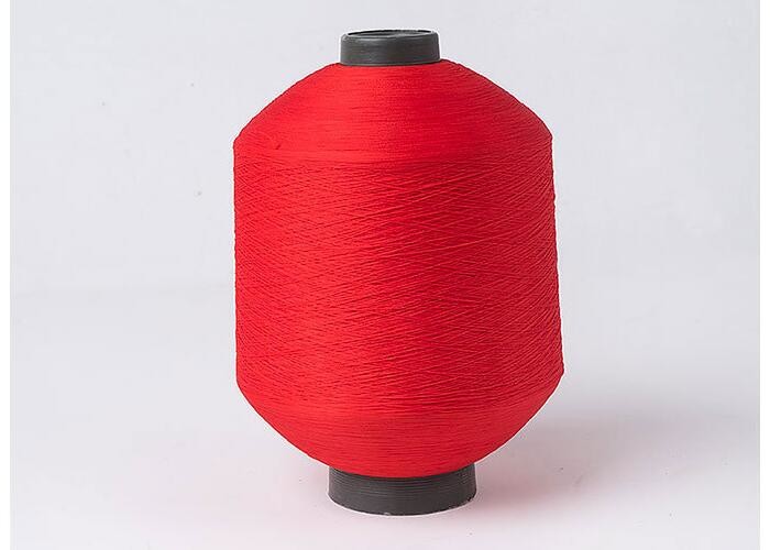High Tenacity Dope Dyed Colorful Polyester Yarn 100D 200D For Knitting Webbing
