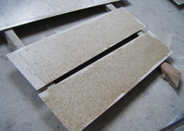 Rustic Yellow Colored Granite Stone Slab Countertop For Kitchen Showroom