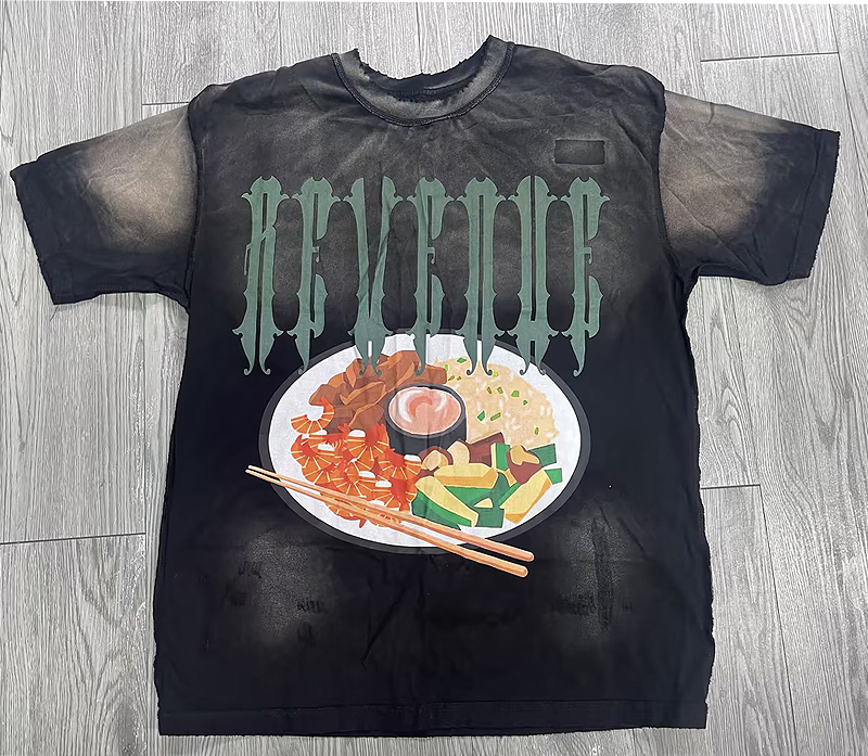 Apparel Wholesale Custom Summer Graphic Tshirts for Men Low Price Streetwear Distressed Acid Washed Vintage Oversized T-shirts