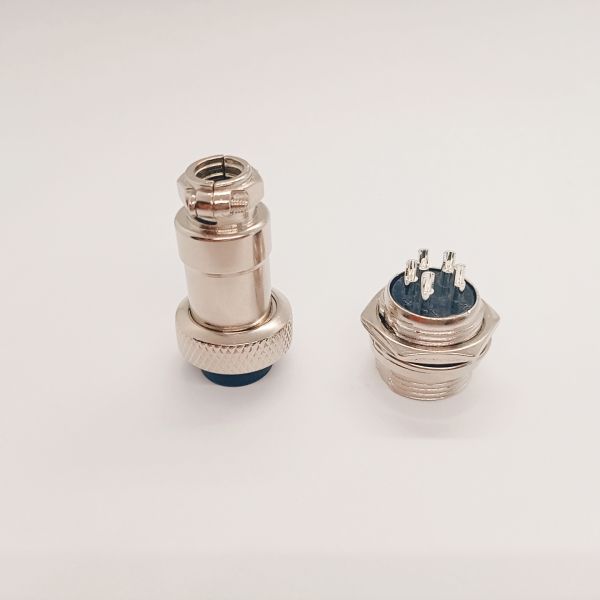 GX16-5 Aviation Plug Connector with 1500V Withstand Voltage, Aluminum Alloy Body, and 5 Pin Male/Female Configuration