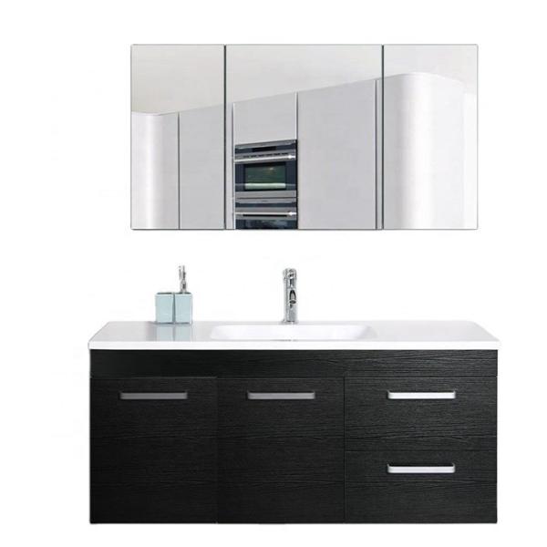 60*45*45cm Plywood Hotel Bathroom Vanity Cabinet With Casters