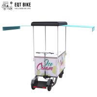 EQT 138 litres mou de vélos de crème glacée à vendre le congélateur de cargaison de vacances d'été de chariot de congélateur font du vélo vendant la crème glacée électrique