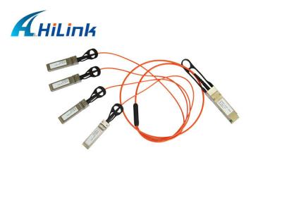 QSFP+ 4 ao cabo ótico ativo da fuga SFP+, cabos compatíveis de Cisco AOC