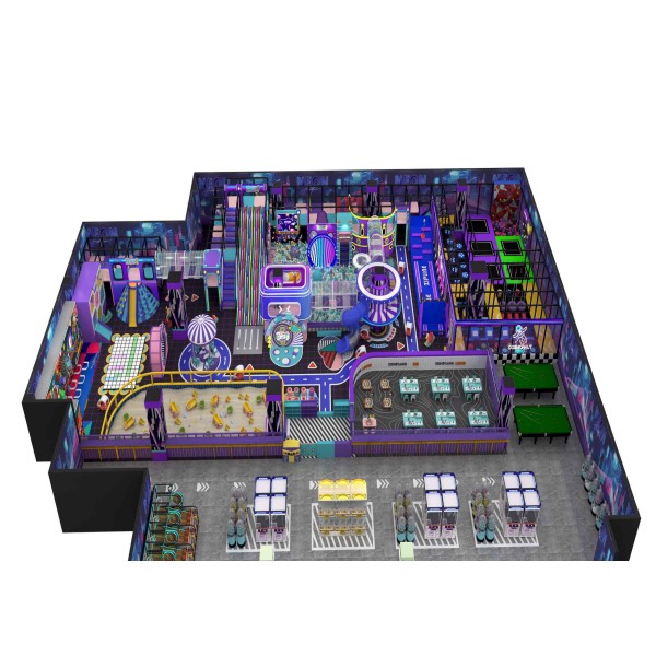 Cyber Tech Custom All In One Indoor Soft Playground Industrial for Home