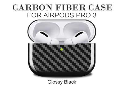 Glossy Twill Carbon Fiber Airpods Case For Airpods Pro 3