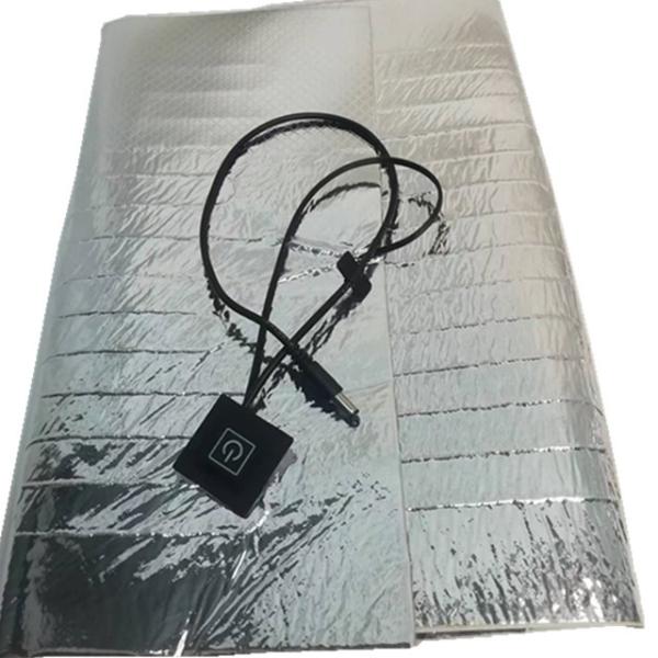 12V Aluminum Foil Heating Pad Size 25x25cm 30x30cm 35x35cm For Food Delivery