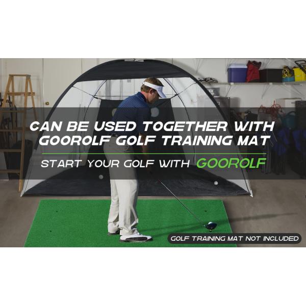 Golf Hitting Cage Practice Aid For Outdoor, Golf Practice Net, Hitting Aids Nets, Portable Golf Impact Nets Cages