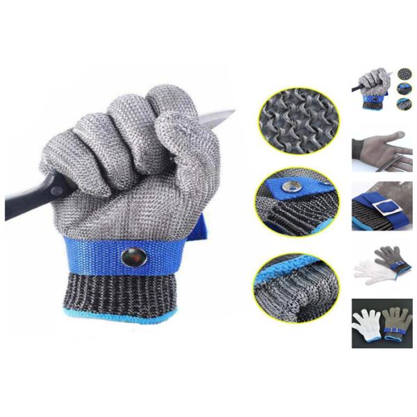 Butcher Anti Cutting Stainless Steel Safety Gloves High Strength Multi Size