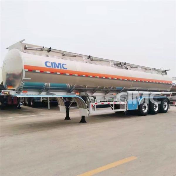 CIMC Tri/3 Axle 42000 Liters Aluminum Truck Fuel Tanks Trailer for Sale in Costa Rica