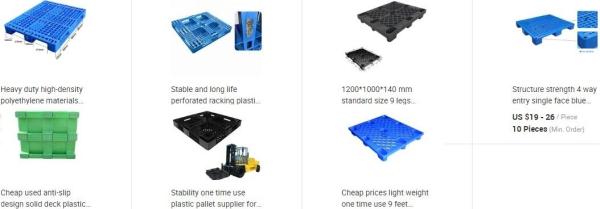 Light weight one time plastic pallets for transport and storage, Heavy duty cross bottom plastic pallet with 6 runners