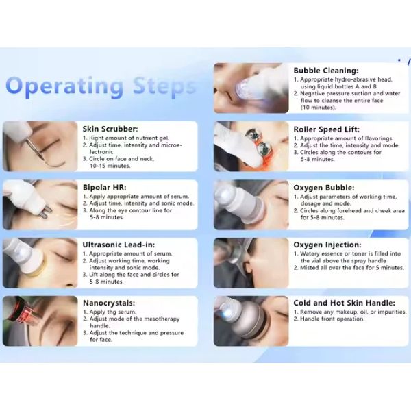 Beauty Peel Hydra Facial Machine With 10 In 1 Handle Anti Puffiness