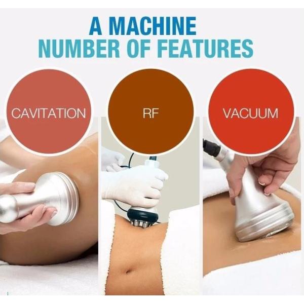 6 in1 40K que adelgazan el RF limpian cuidado facial de la cavitación de peso de la pérdida de la máquina del cuerpo con la aspiradora ultrasónico del Liposuction