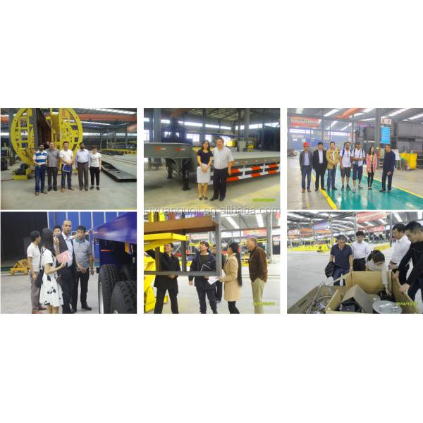 3 оси 60 тонн грузовик открытый грузовой плоскостроительный козырь ограждение полуприцеп с JOST 2