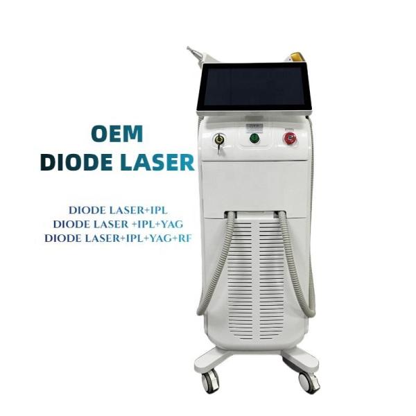 Titanium 2 In1 Multi Functional Laser Beauty Machine Adjustable Cooling System 60 Million Shot Times