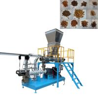 Tipo molhado de flutuação linha da máquina da extrusora da alimentação dos peixes do parafuso gêmeo da máquina do alimentador dos peixes