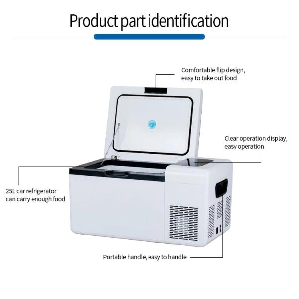 Портативный замораживатель холодильника туриста замораживателя холодильника Dc 25L 12v/45W R134a