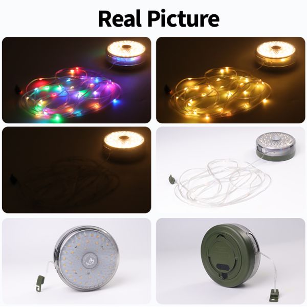 LED Light Source Rechargeable Camping Lantern 4.2V Featuring Dynamic Modes and RGB Color Temperature Outdoor Camping Light